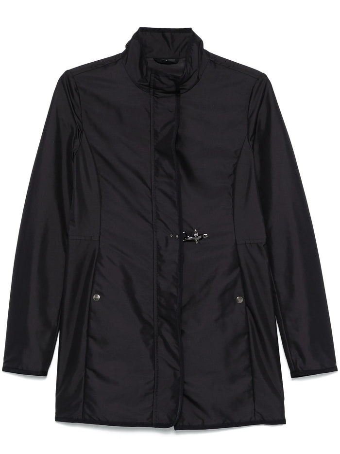 Fay Short Blue Polyester Coat