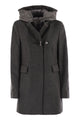Fay Toggle Coat In Mélange Wool Cloth