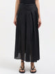 Isabel Benenato Linen Wrap Skirt
