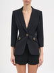 Elisabetta Franchi Jacket With Logo Details
