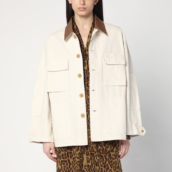6397 Barn Ivory Jacket In Cotton