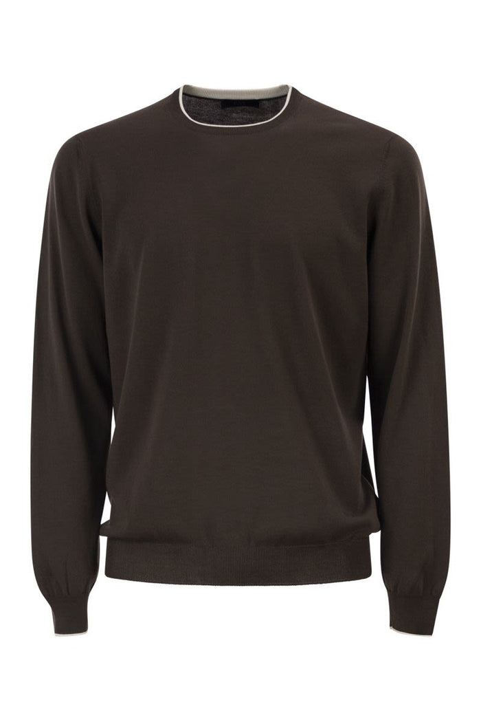 Fay Cotton Crew Neck Jumper