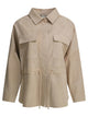 Furling By Giani Beige Lamb Leather Jacket