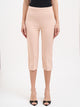 Elisabetta Franchi Crop Pants With Satin Inserts
