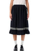 Comme Des Garçons Comme Des Garçons Girl Wool Midi Skirt