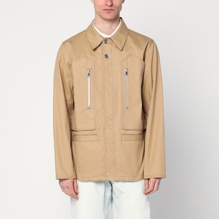 Namacheko Beige Overshirt Jacket In Cotton