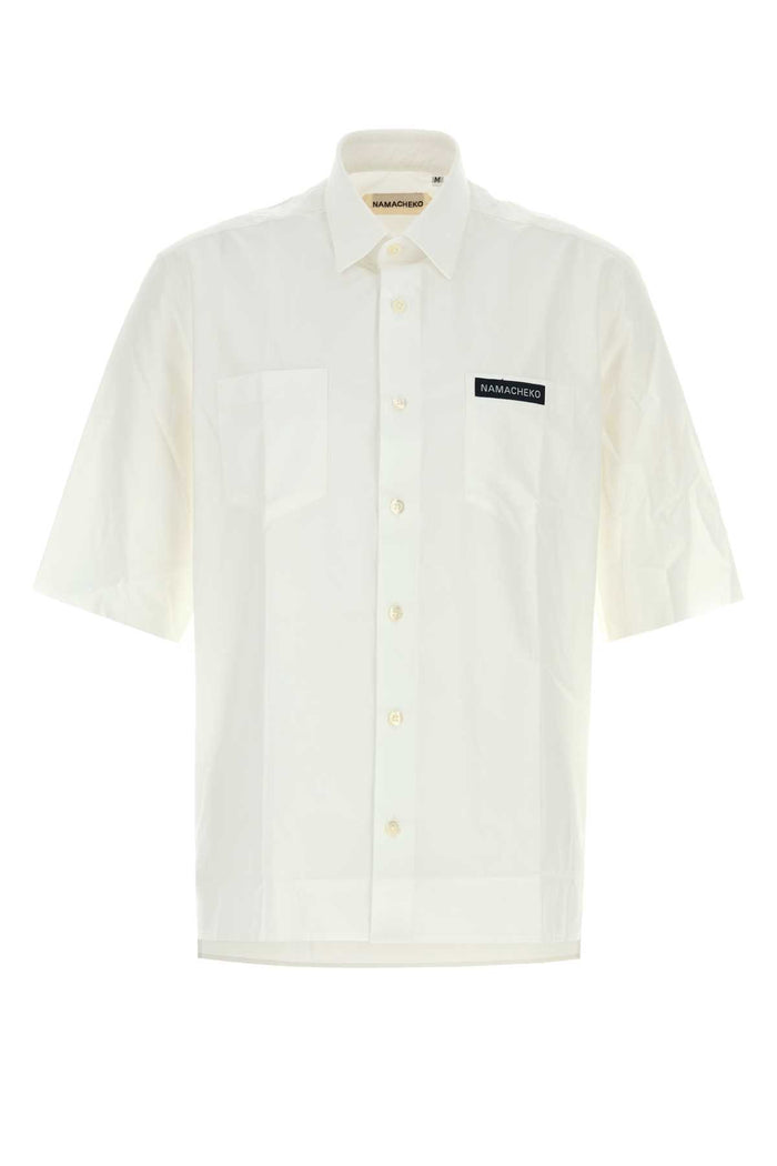 Namacheko White Poplin Guardia Shirt