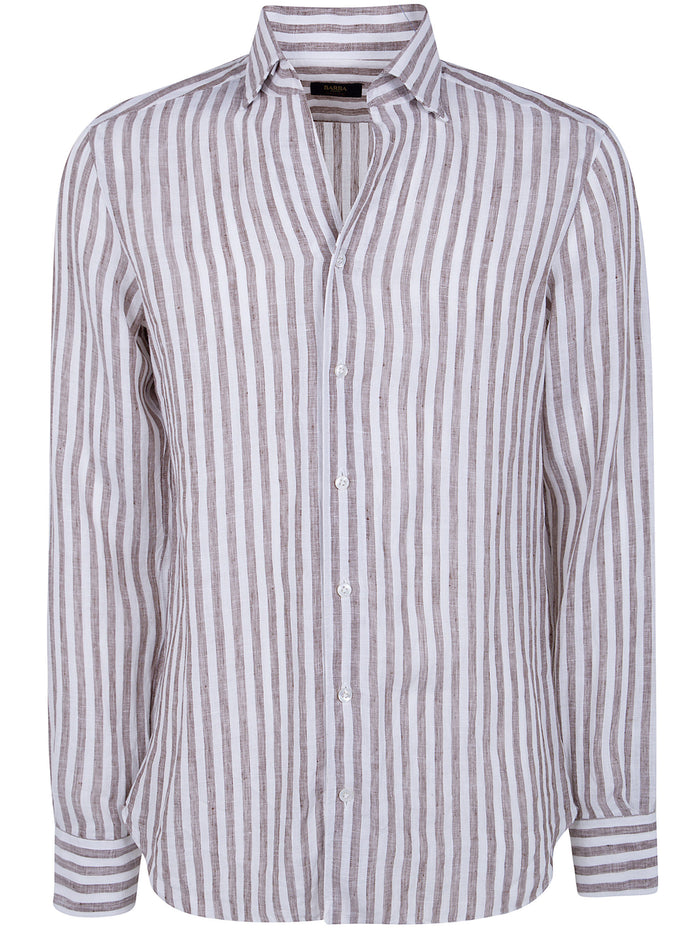 Barba Napoli Classic Linen Stripes Shirt