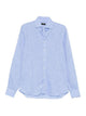 Barba Napoli Light Blue Linen Shirt