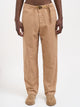 White Sand Lyocell And Linen Pants