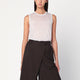 6397 Ivory Semi-Sheer Tank Top