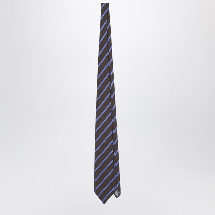 The Frankie Shop Lene Striped Tie In Brown