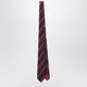 The Frankie Shop Lene Striped Tie In Burgundy