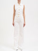 Elisabetta Franchi Denim Jumpsuit With Logo Detail
