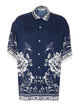 Ih Nom Uh Nit Blue Printed Shirt