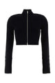 Nanushka Black Stretch Viscose Blend Izan Cardigan