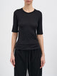 Thom Krom Crew Neck T-Shirt In Modal And Silk