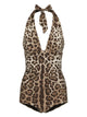 Dolce & Gabbana One-Piece Swimsuit With Plunging Neckline
