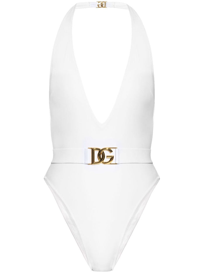 Dolce & Gabbana White Polyamide Swimwear