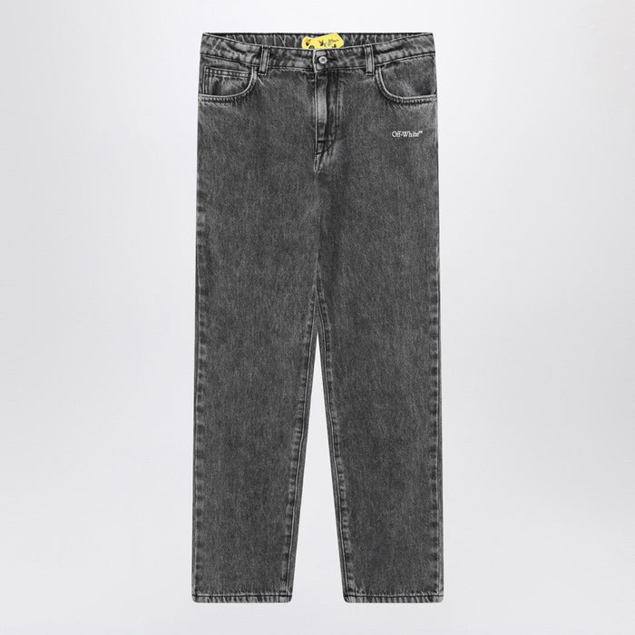 Off-White™ Grey Denim Diagonal Jeans