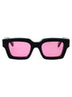 Off-White Acetate Black Pink Sunglasses