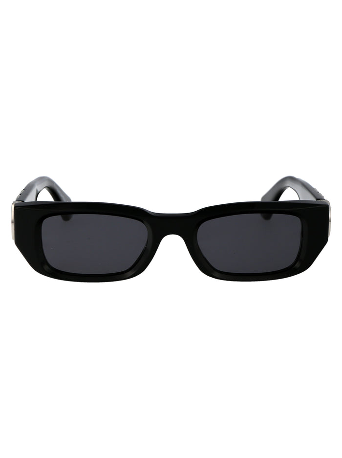 Off-White Black Dark Grey Acetate Sunglasses