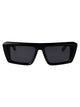 Off-White Black Dark Grey Acetate Sunglasses