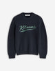 Maison Kitsuné Kitsune Varsity Embrodered Mesh Jumper