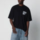 Off-White Motion Arrow Logo Tshirt In Black Cotton