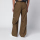 Off-White Brown Cargo Trousers With Logo