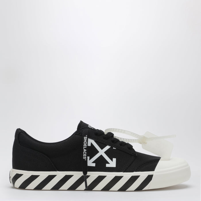 Off-White™ Vulcanized Low-Top Fabric Sneakers In Black