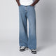Off-White™ Wide-Leg Light Blue Jeans With Logo