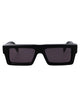 Off-White Shiny Black Acetate Sunglasses