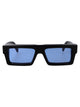 Off-White Shiny Black Acetate Sunglasses