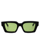 Off-White Shiny Black Acetate Sunglasses
