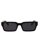 Off-White Shiny Black Acetate Sunglasses