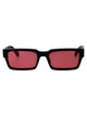 Off-White Shiny Black Acetate Sunglasses