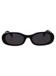 Off-White Shiny Black Acetate Sunglasses