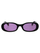 Off-White Shiny Black Acetate Sunglasses