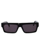 Off-White Shiny Black Acetate Sunglasses