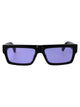 Off-White Shiny Black Acetate Sunglasses