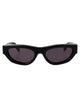 Off-White Shiny Black Acetate Sunglasses