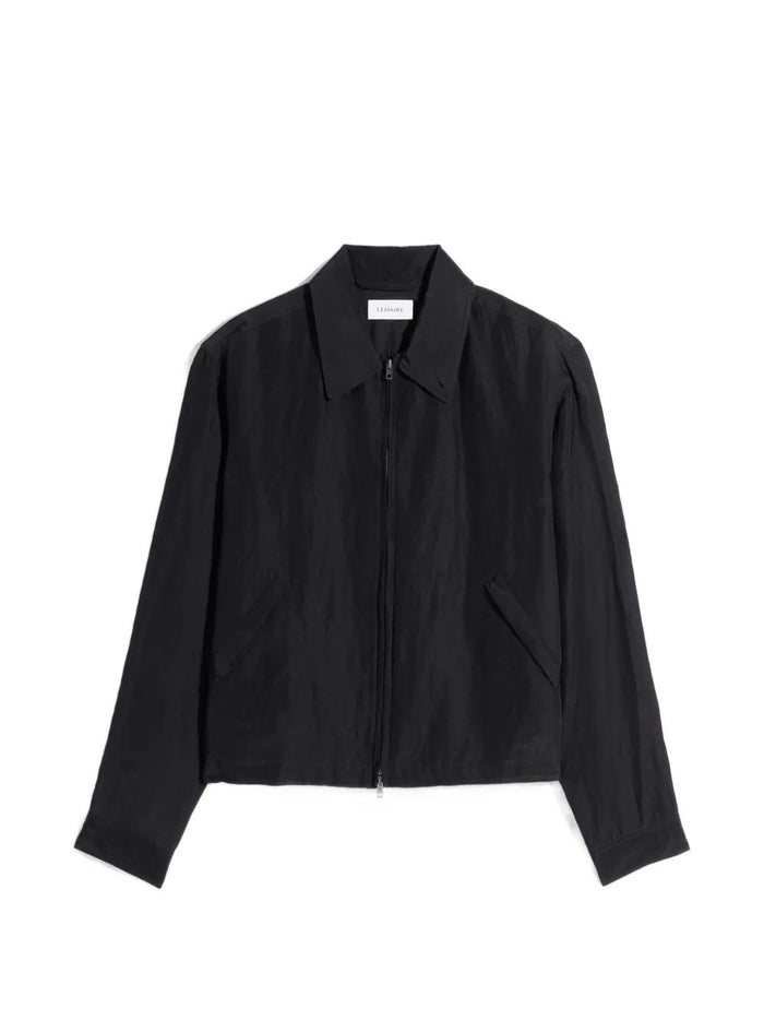 Lemaire Lemaire Short Blouson In Viscose Linen Gabardine