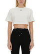 Off-White Off Stamp Rib Cropped Tee