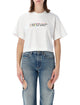 Off-White Off-White Flower Cropped T-Shirt