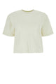 Off-White Ivory Cotton Oversize T-Shirt