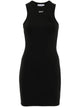 Off-White Black Mini Dress With Logo