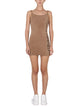Off-White Fuzzy Dress With Logo