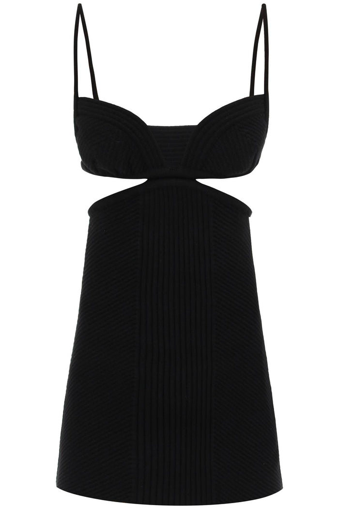 Off-White Black Viscose Blend Mini Dress