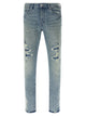 Purple 'P001 Repairs' Jeans